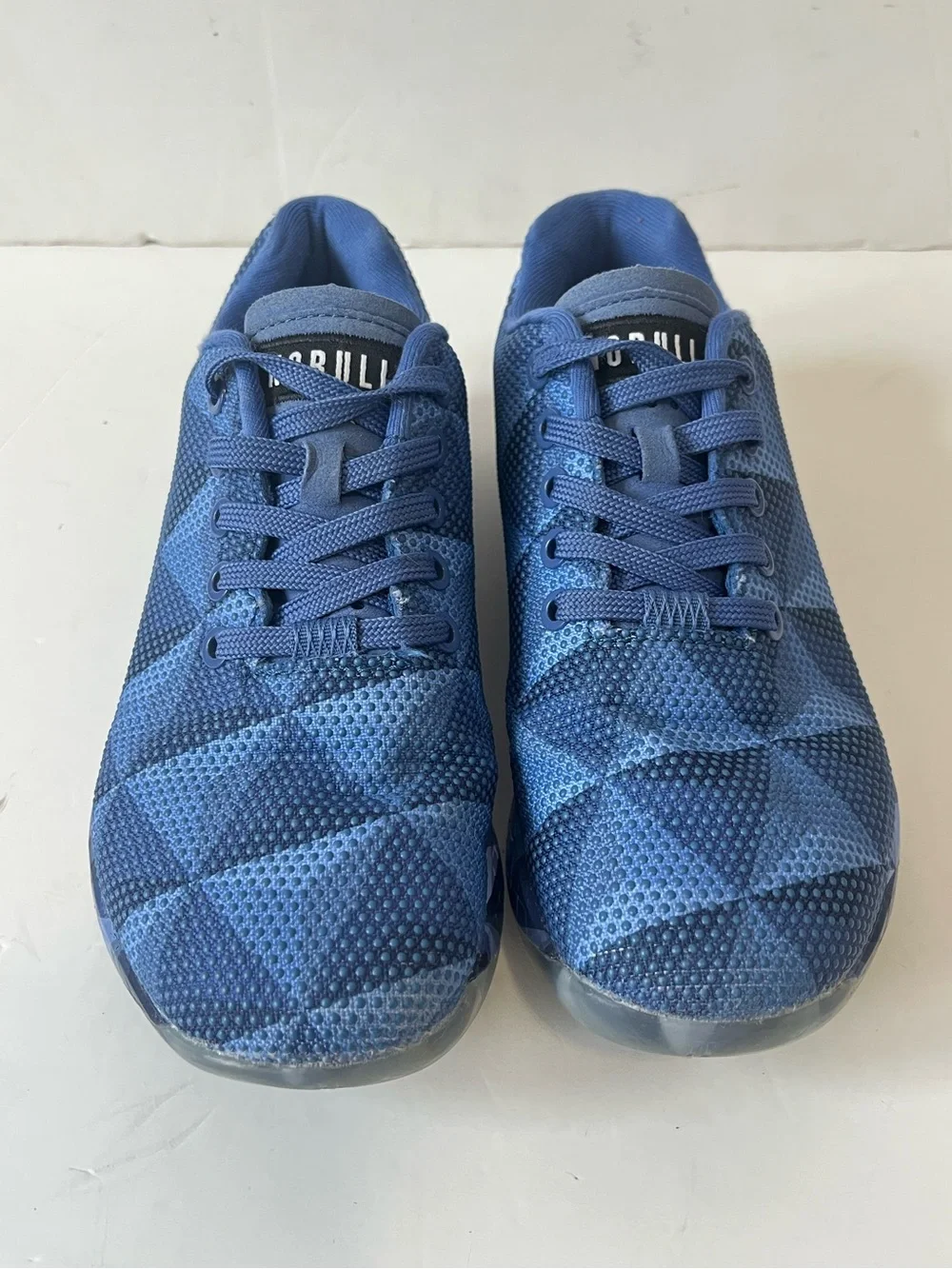 NOBULL Navy blue geometric athletic trainer Sneakers size men5.5/women7